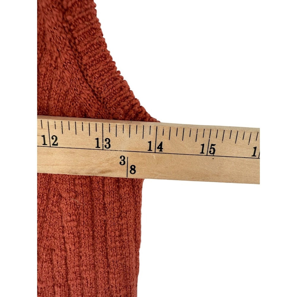 Ulla Johnson Rose Cotton Ribbed Nedda Dress Small Button Front Sleeveless STAIN - Picture 8 of 9